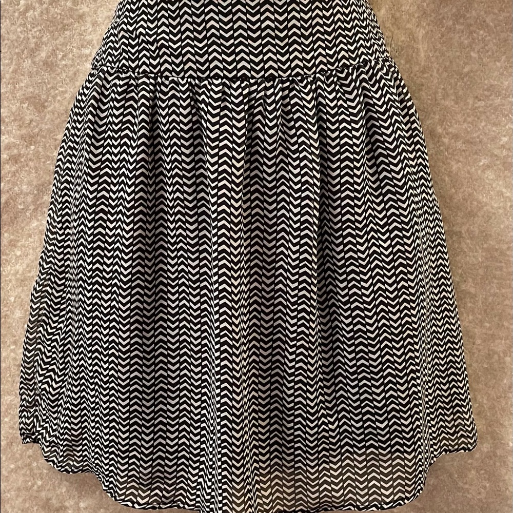 ZigZag print Sheer Mini skirt